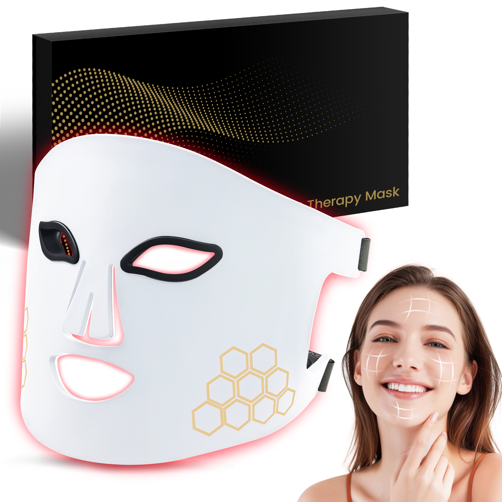 Hello Face LED Face Mask Light – обзор и цена Galvanic Skin Sensor