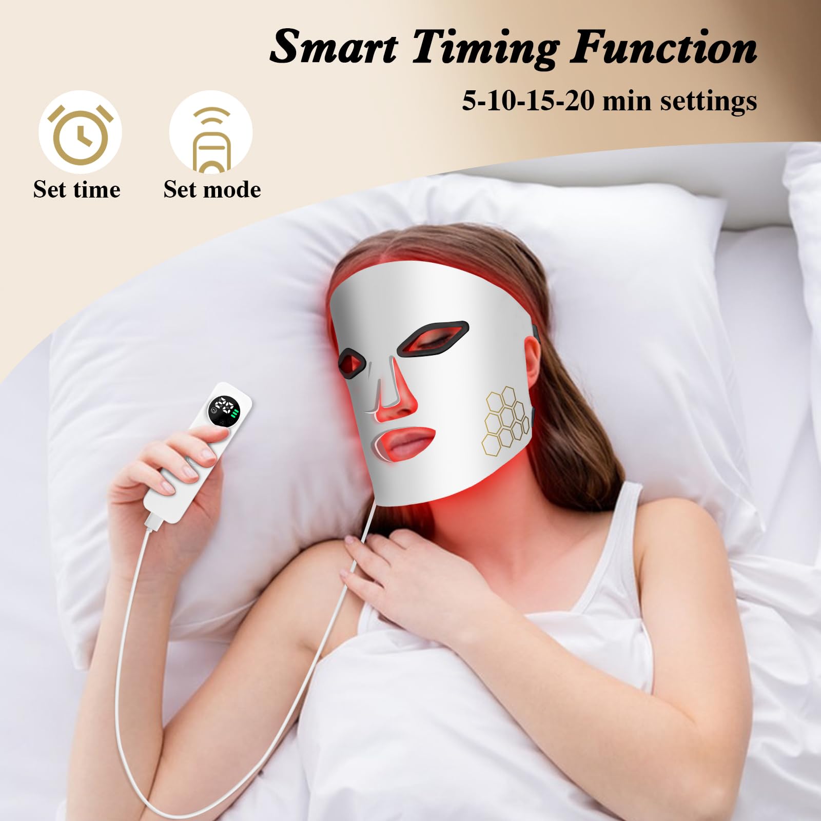 Hello Face LED Face Mask Light – обзор и цена Galvanic Skin Sensor