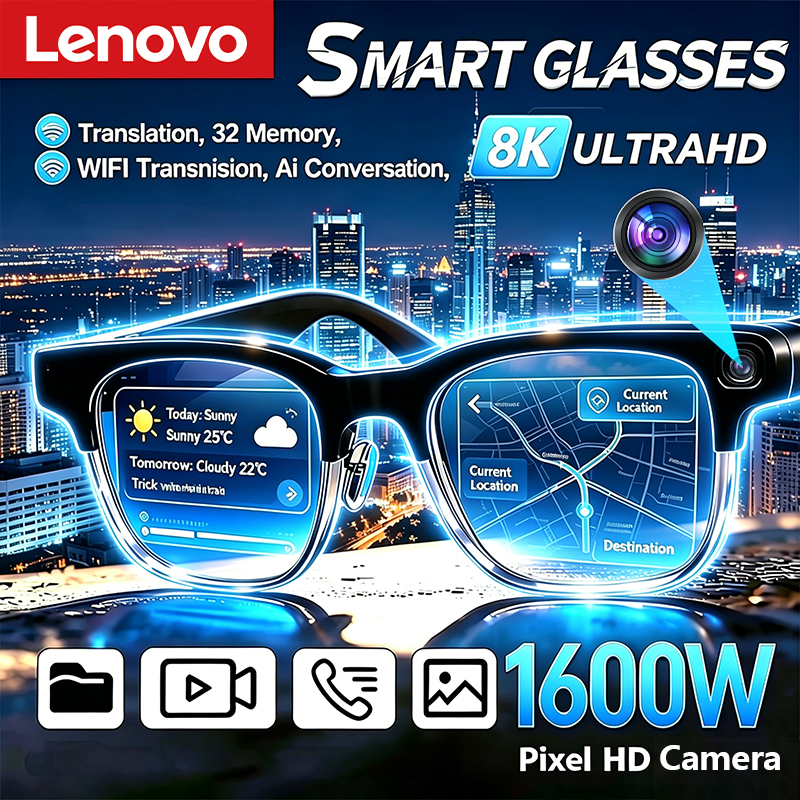 Lenovo New AI Smart Glasses 8K – обзор и цена Smart Glasses Lens