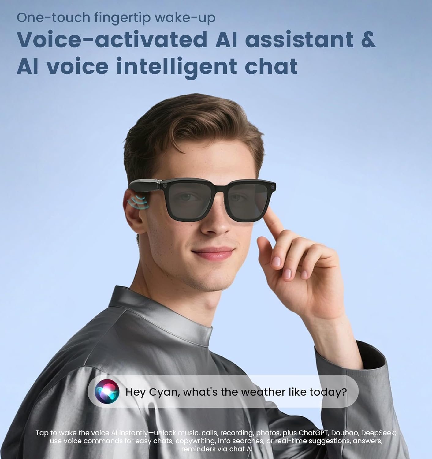 AI Smart Camera Glasses 1080P  – обзор и цена Smart Glasses Lens