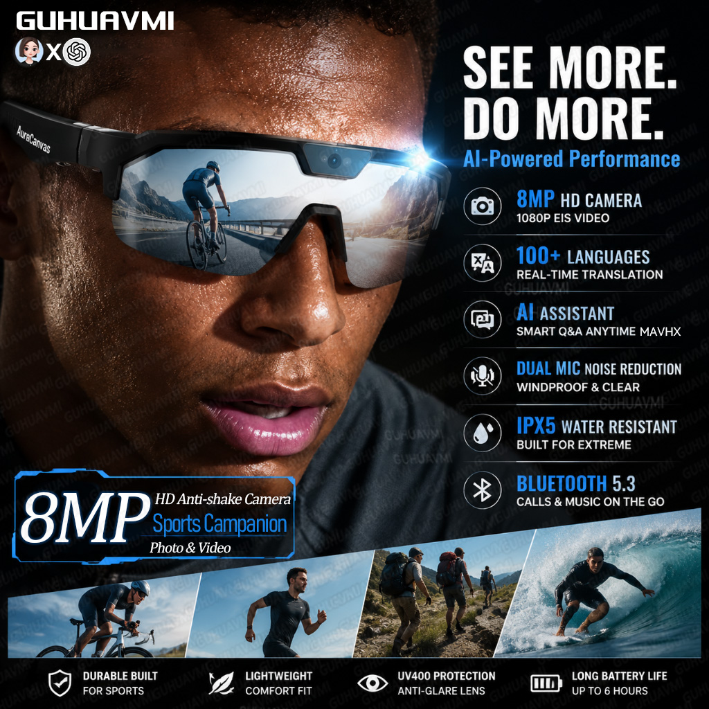 New Smart Glasses with Camera  – обзор и цена Smart Glasses Lens