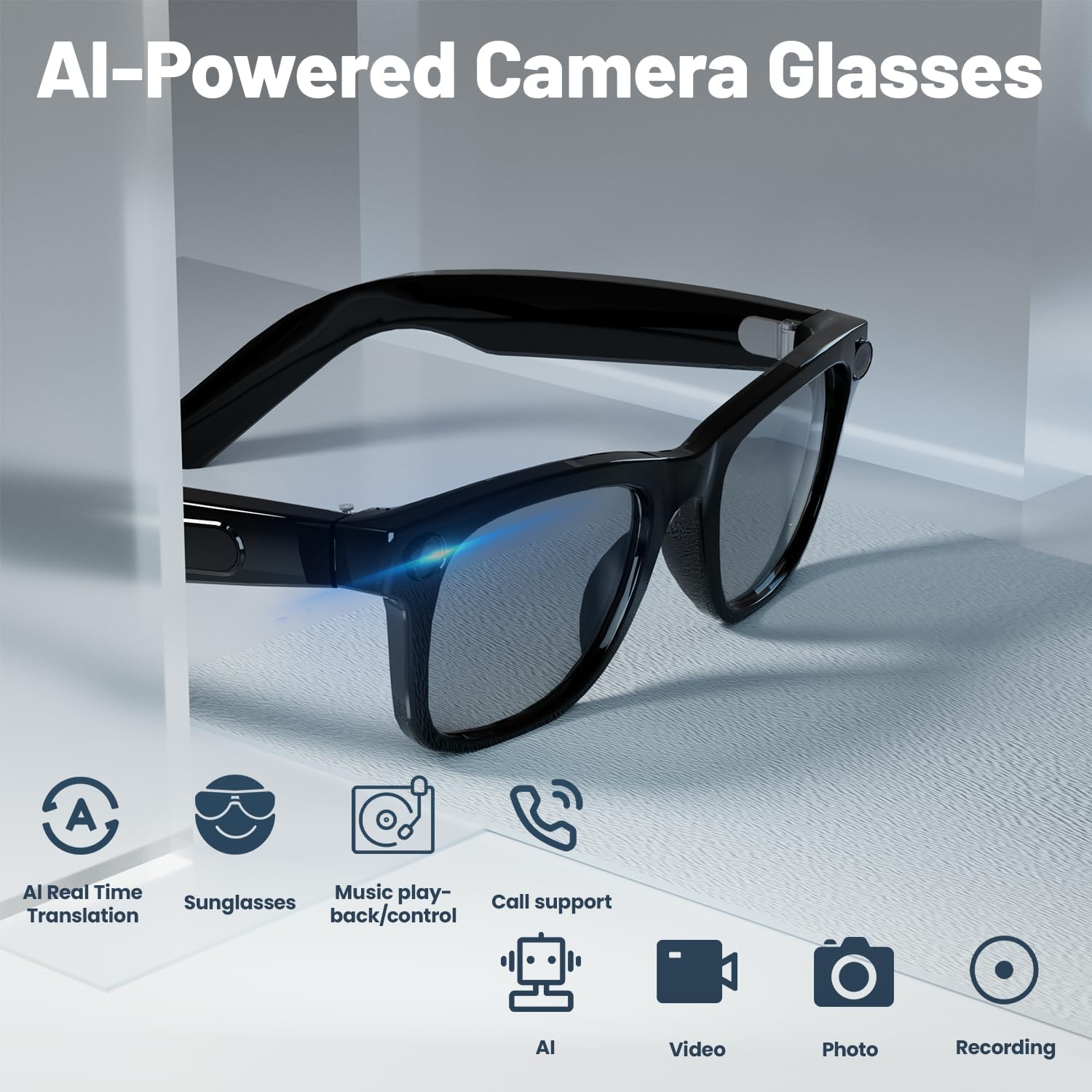 8MP AI Smart Glasses: 1080P Vi – обзор и цена Smart Glasses Lens