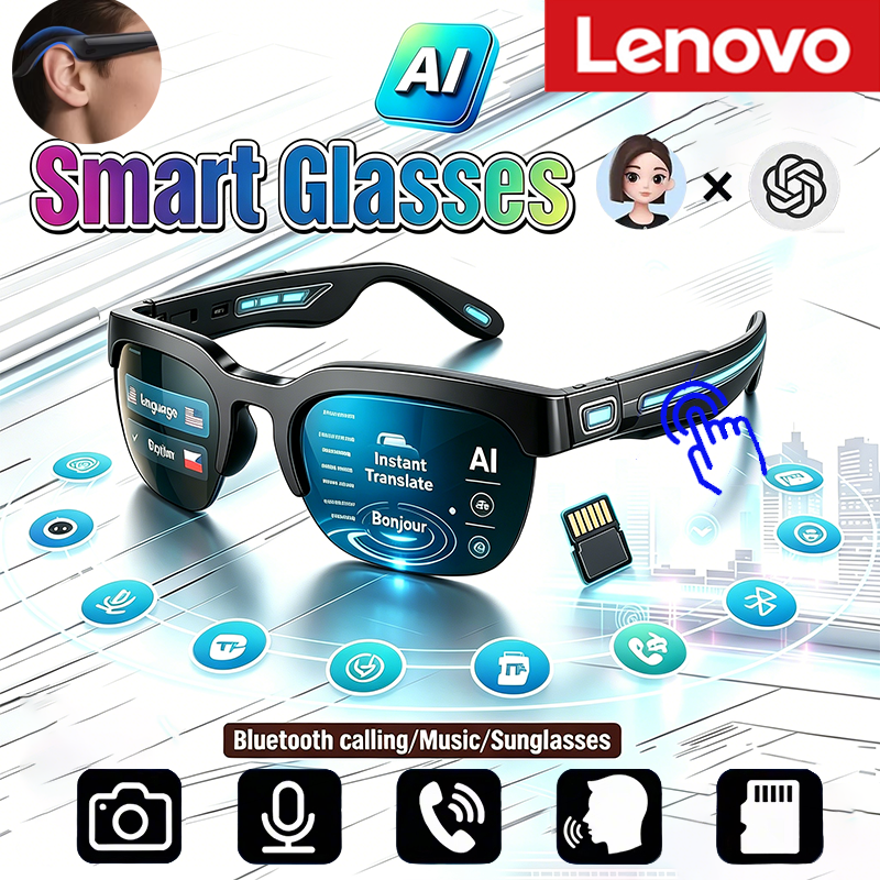 Lenovo HOT BT Audio Bone-Condu – обзор и цена Smart Glasses Lens