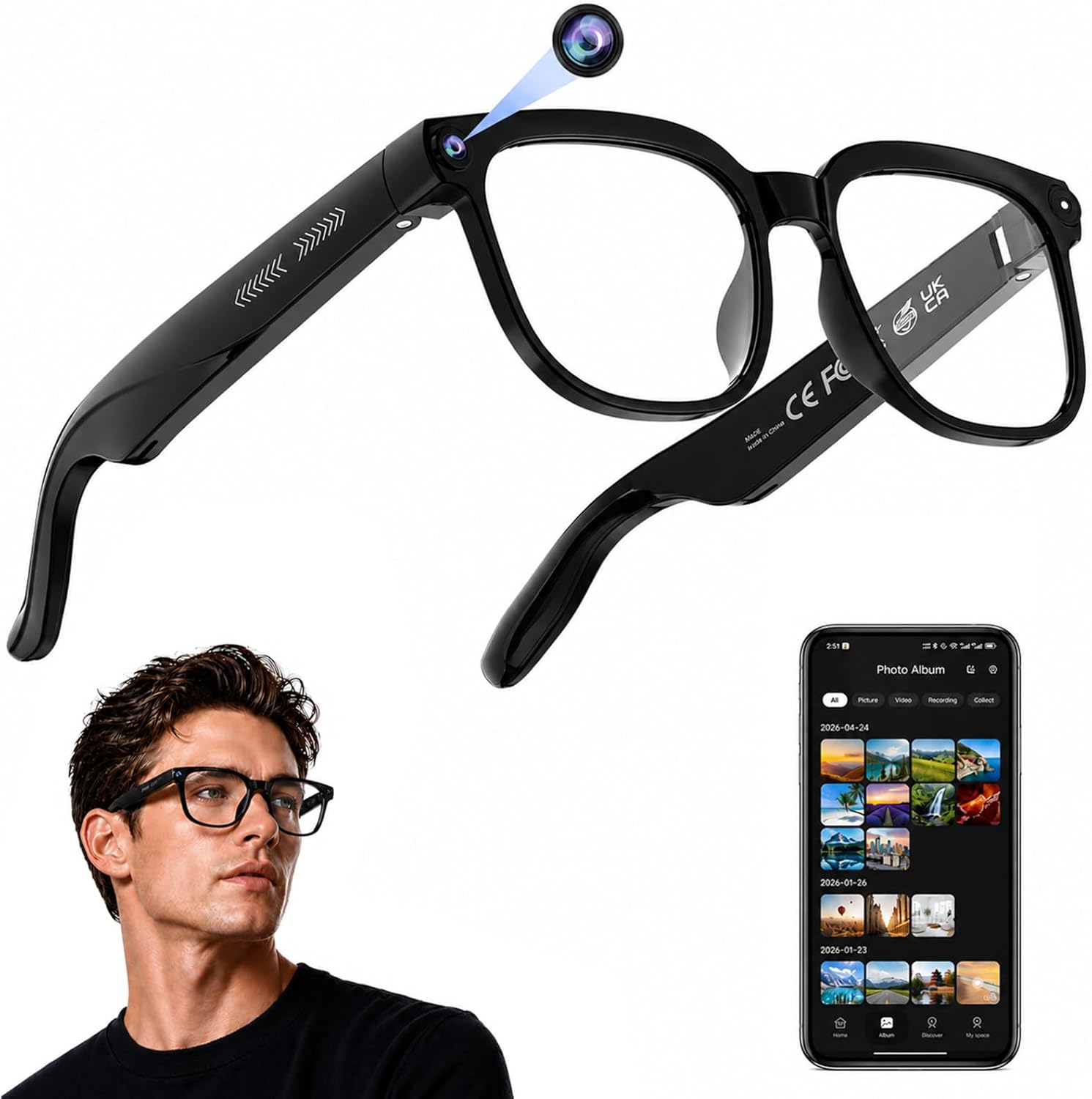 AI Smart Glasses: 4K Camera, R – обзор и цена Smart Glasses Lens