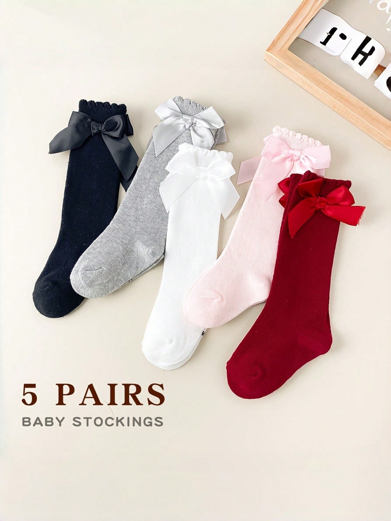 1/5 Pairs Baby Girls Bow Knee  – обзор и цена Baby Sock Oximeter