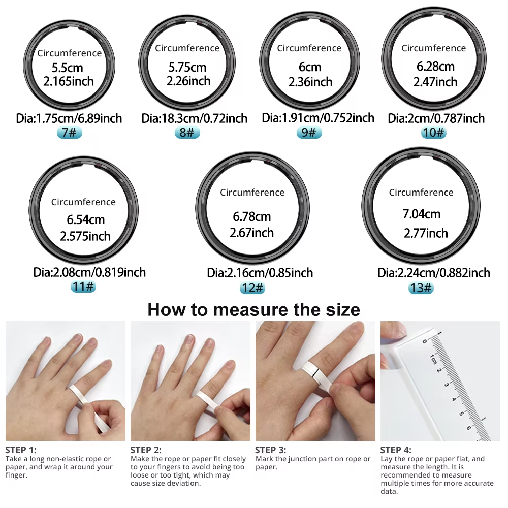 R09 Smart Ring Men Women with  – обзор и цена Temperature Ring Skin